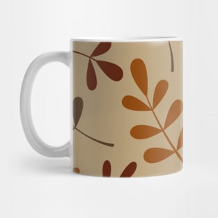 Assorted Lg Leaf Silhouettes Fall Colors Mug